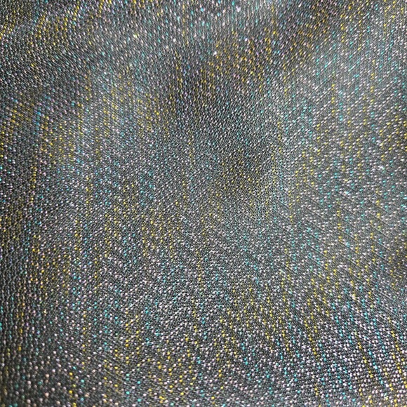 Vtg 80s Nadine Metallic Shimmering Chevron Gown, Black, Juniors 5, Style 1133 - Picture 16 of 16